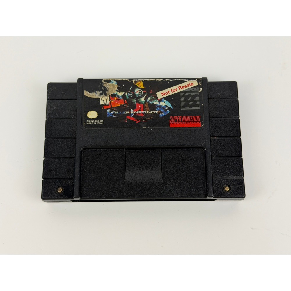 Killer Instinct NOT FOR RESALE DEMO Super Nintendo SNES Cartridge NFR Kiosk SNES